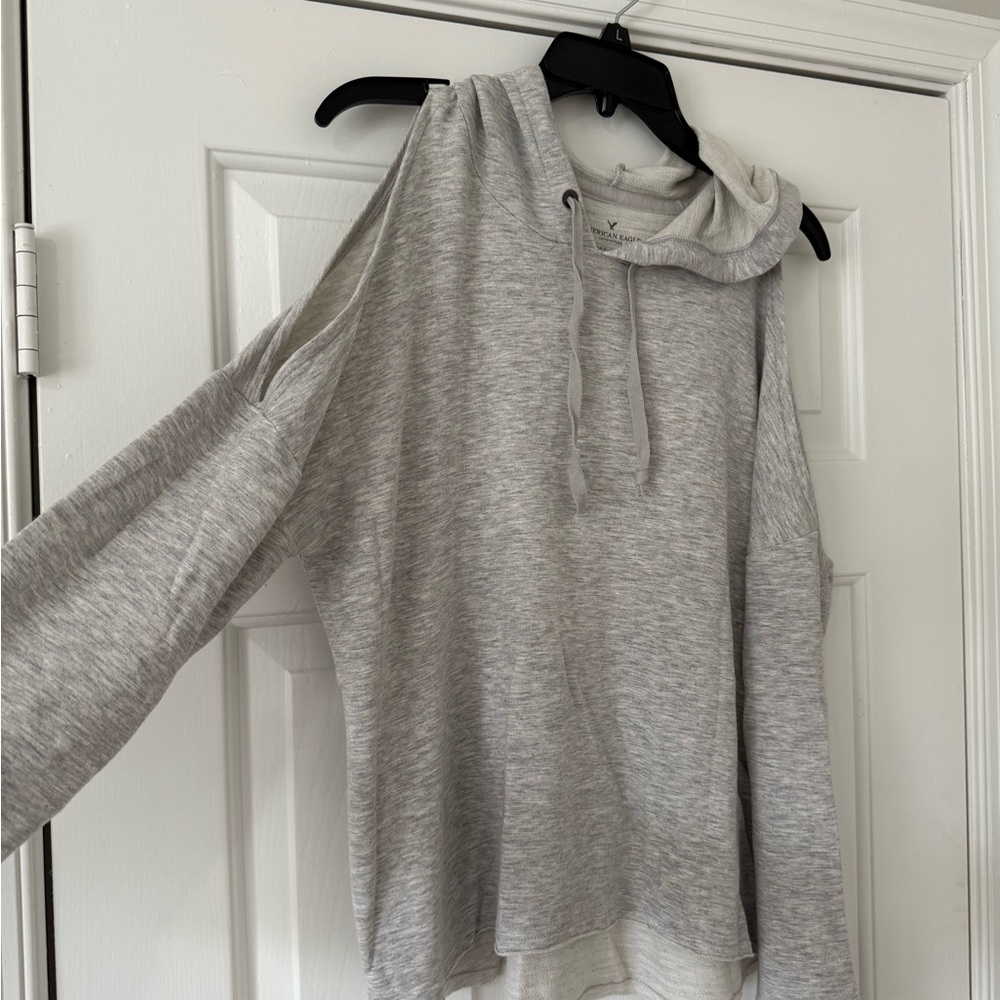Gray Hooded Sweatshirt